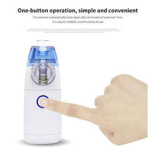 Adult using home mesh nebulizer treatment device
