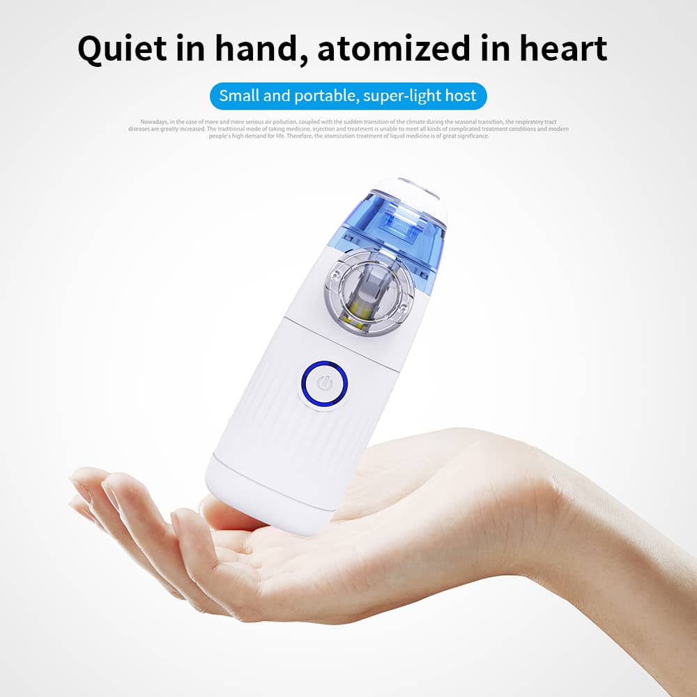 Ultra quiet handheld mesh nebulizer machine