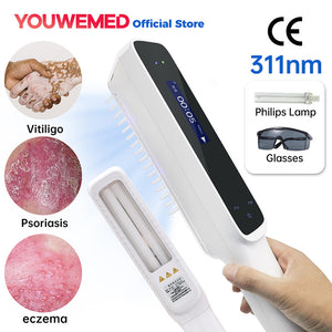 BU-10 home narrowband UVB device with Philips UVB lamp and OLED display