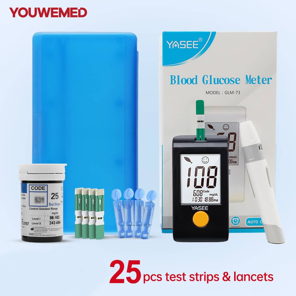 Blood Glucose Meter（GLM-73 Black orange ）